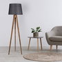 Opviq Lámpara de pie FIR TREE BODY Marrón y Negro